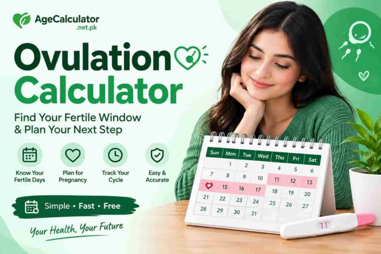 Ovulation Calculator to find fertile window and ovulation days